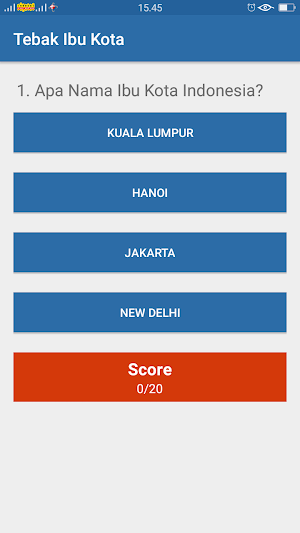 Tebak Ibu Kota Screenshot 0