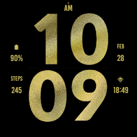 Big Gold Watch Face
