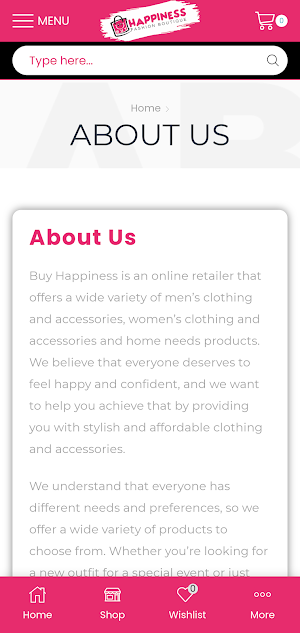 Buy Happiness. Screenshot 1