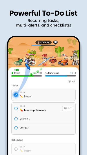 Habit Fantasy: ToDo&Habit RPG Screenshot 1