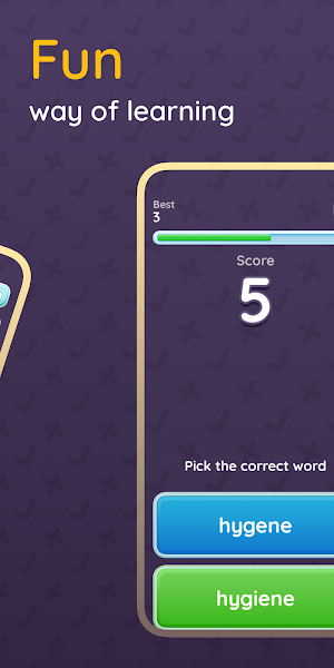 Misspell - English learning ga Screenshot 1