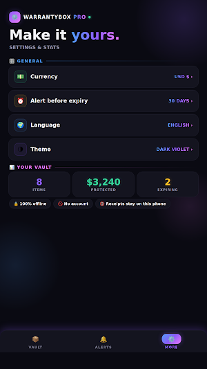 Warranty & Receipt Tracker Screenshot 3