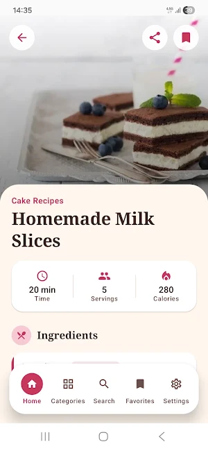 Easy Cake Recipes: Offline Screenshot 1