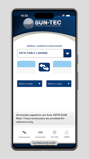 SUN-TEC Hardness Converter Screenshot 1