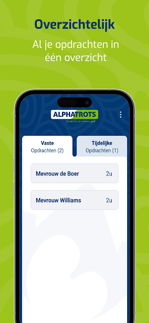 Alphatrots Signalerings App Screenshot 2