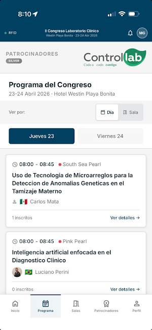 Congreso Lab Clínico HST 2026 Screenshot 2
