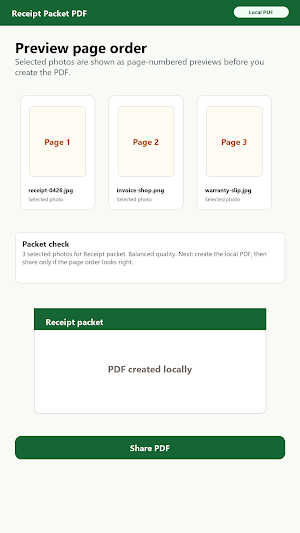 Receipt Packet PDF Screenshot 2