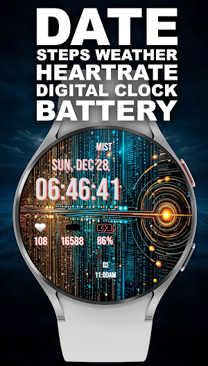 A072 Quantum Design Watch Face Screenshot 2
