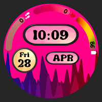 Neon Mountain WatchFace SAM-04