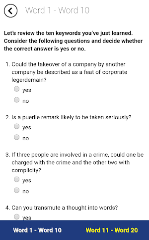 Verbal Advantage - Level 6 Screenshot 3