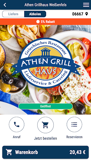 Athen Grillhaus Weißenfels Screenshot 0