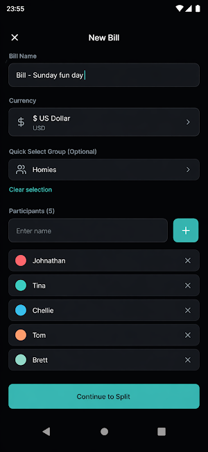 Itemize - Bill Splitter Screenshot 2