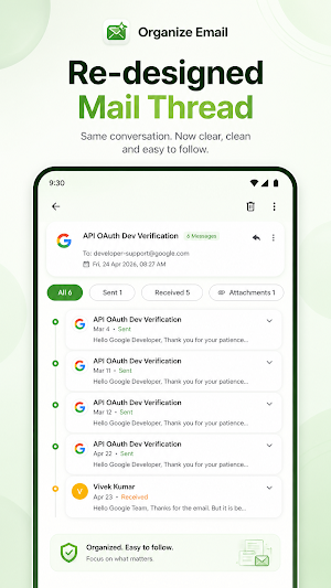 OrganizeEmail Screenshot 1