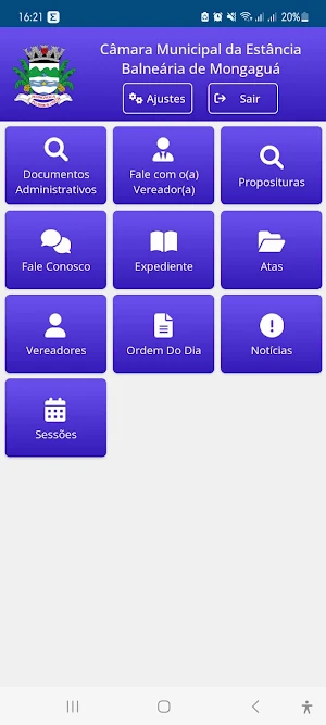 Câmara Municipal de Mongaguá Screenshot 0