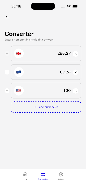 Georgia Exchange Rates Screenshot 3