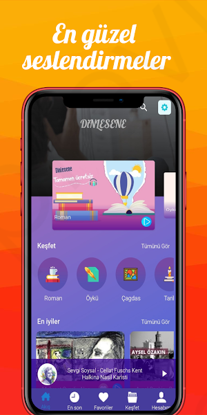Dinlesene: Ücretsiz sesli kitap platformu Screenshot 2