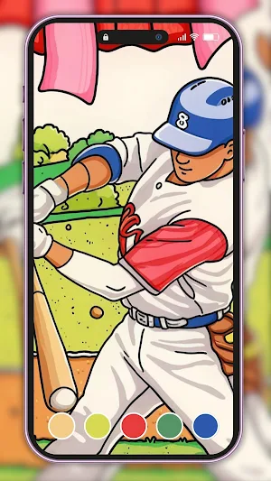 Baseball Coloring Screenshot 1