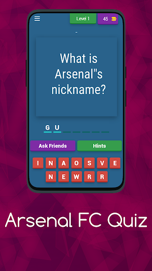 Arsenal FC Quiz Screenshot 0