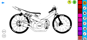Drag Bike Coloring Book Screenshot 2