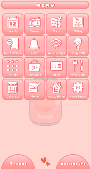 Peach Soda Theme +HOME Screenshot 1