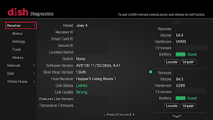 DISH ATV Diagnostics Screenshot 2