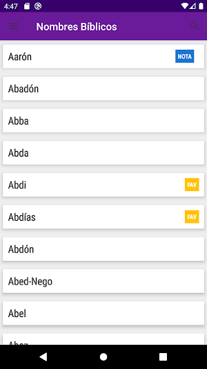 Diccionario de Nombres Bíblicos Screenshot 3