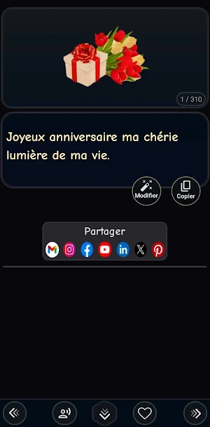 Messages Joyeux Anniversaire Screenshot 3
