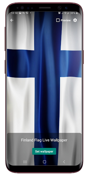 Finland Flag Live Wallpaper Screenshot 1
