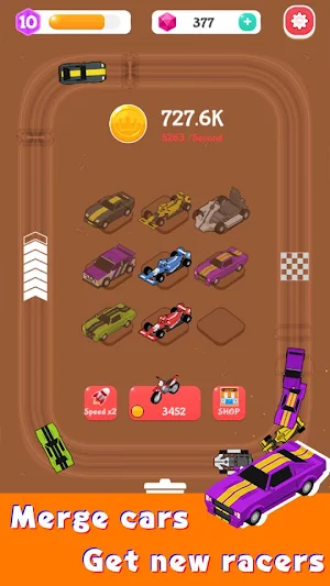 Merge Car Racer - Idle Rally Empire Screenshot 2