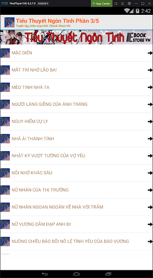 Tiểu Thuyết Ngôn Tình 3/5 Screenshot 2