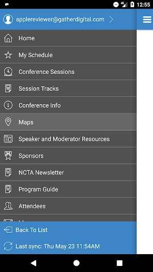 NCTA Conferences Screenshot 2