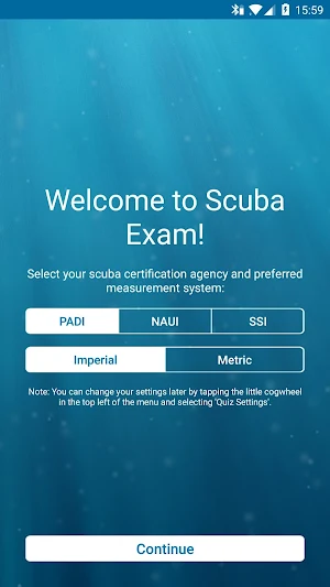 Scuba Exam Lite Screenshot 0