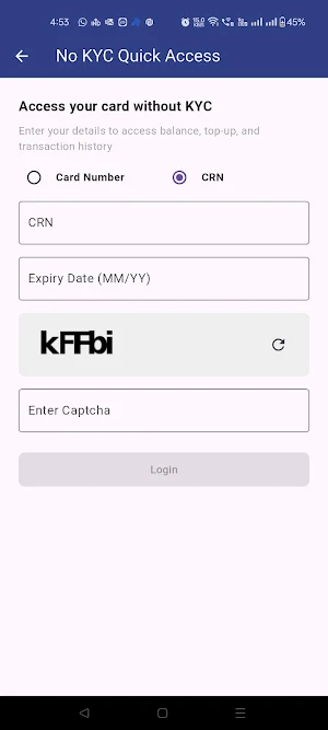 RBL Bank Prepaid Card Screenshot 1