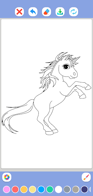Unicorn Coloring Book Screenshot 3