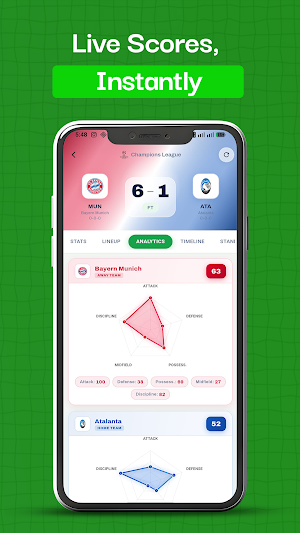 LiveGoal Football Stats & News Screenshot 1