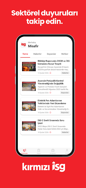 Kırmızı İSG App Screenshot 0
