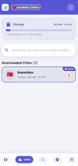 Roamless: Offline Travel Map Screenshot 3