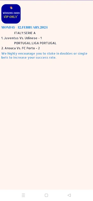 Winning Odds - VIP Matches Screenshot 1