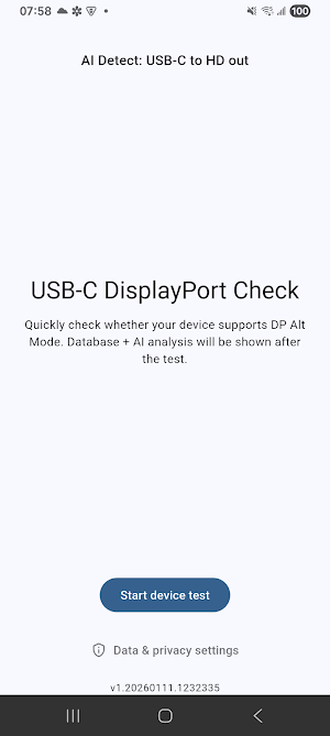 AI Detect: USB-C to HD Out Screenshot 0