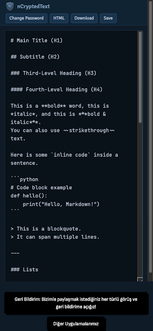 nCryptedText Screenshot 1