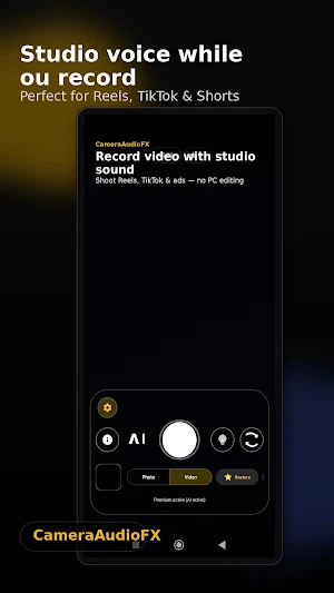 CameraAudioFX: AI Vocal FX Screenshot 0