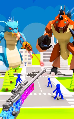 Giant Monster Sniper Wars Screenshot 1