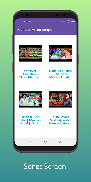 Mumtaz Molai Songs App Screenshot 2
