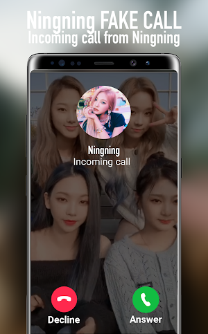 Ningning Fake Call Screenshot 1