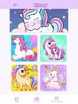 Unicorn Glitter Jigsaw Puzzles Screenshot 3