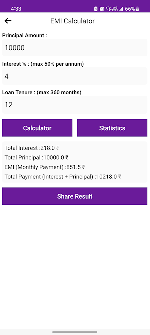 CashLoan- EMI Loan Calculators Screenshot 2
