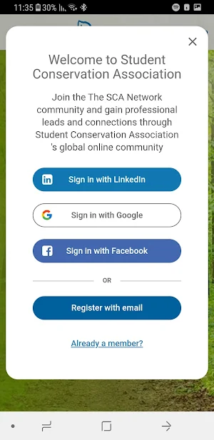 The SCA Network Screenshot 1