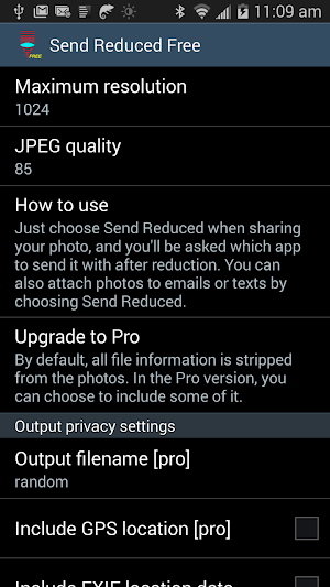 Send Reduced Free Screenshot 0