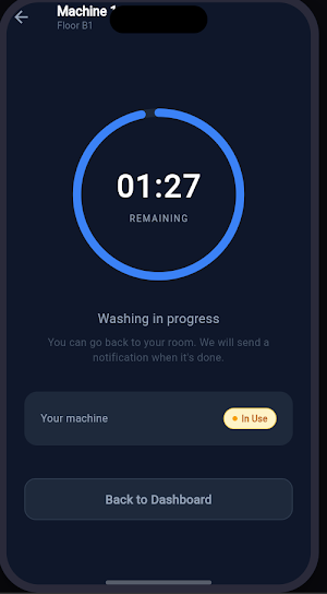LNDR: MFU Laundry Tracker Screenshot 1