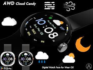 AWD Cloud Candy watchface Screenshot 1